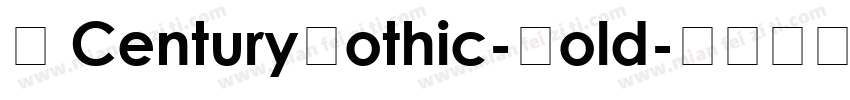 2 CenturyGothic-Bold字体转换